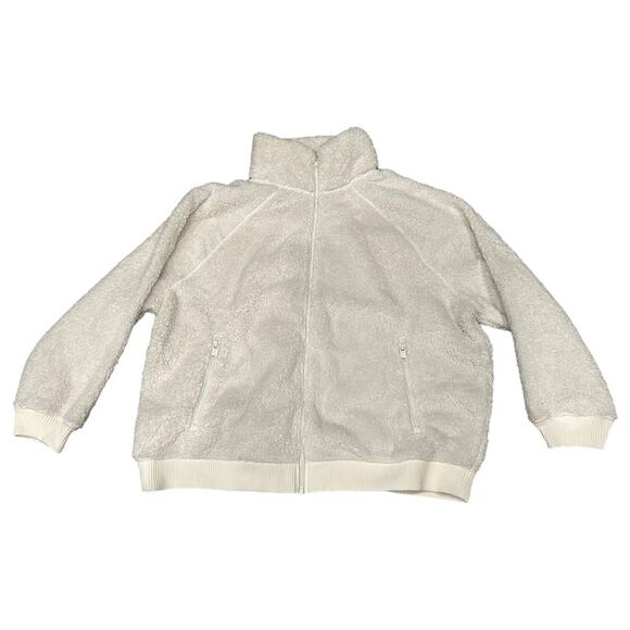 Athleta Cream Tugga Sherpa Jacket Sz 1X - Picture 3 of 10